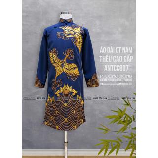 Áo Dài Cách Tân Nam Thêu Cao Cấp ANTCC807